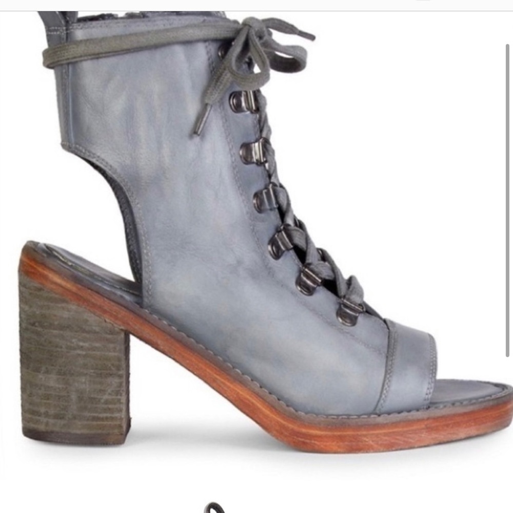 Free People City of Lights Bootie Sandal Slate Gray Size 39